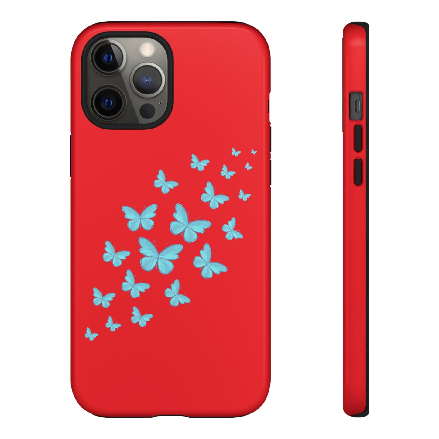 Butterflies in Red - Tough Cases iPhone Samsung Google Pixel - MahaCase