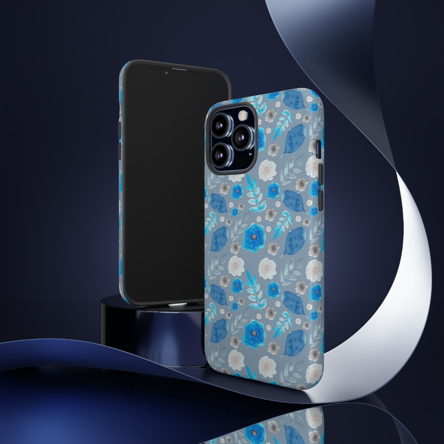 Blue Blooms-Tough Cases - MahaCase