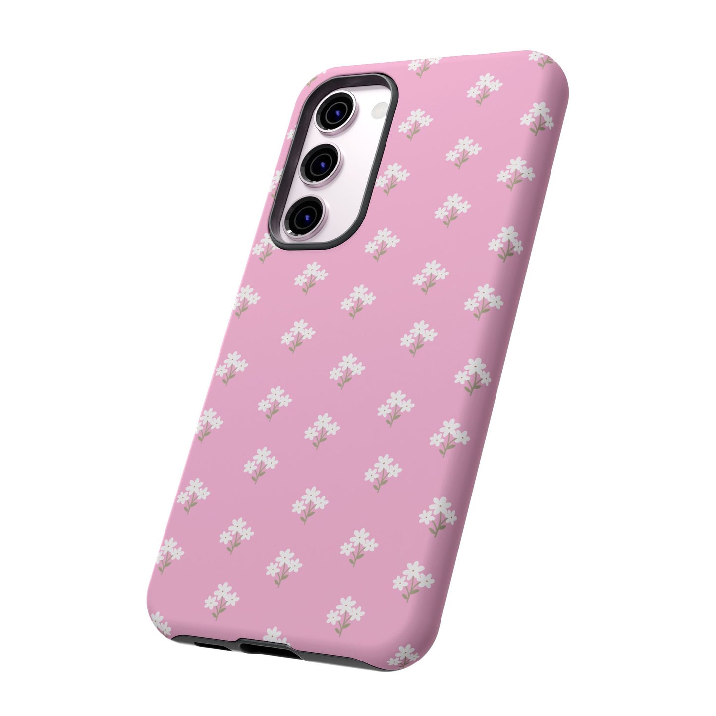 Floral Tough Phone Case - Pink Blossom Design - iPhone Samsung Galaxy Google Pixel - MahaCase