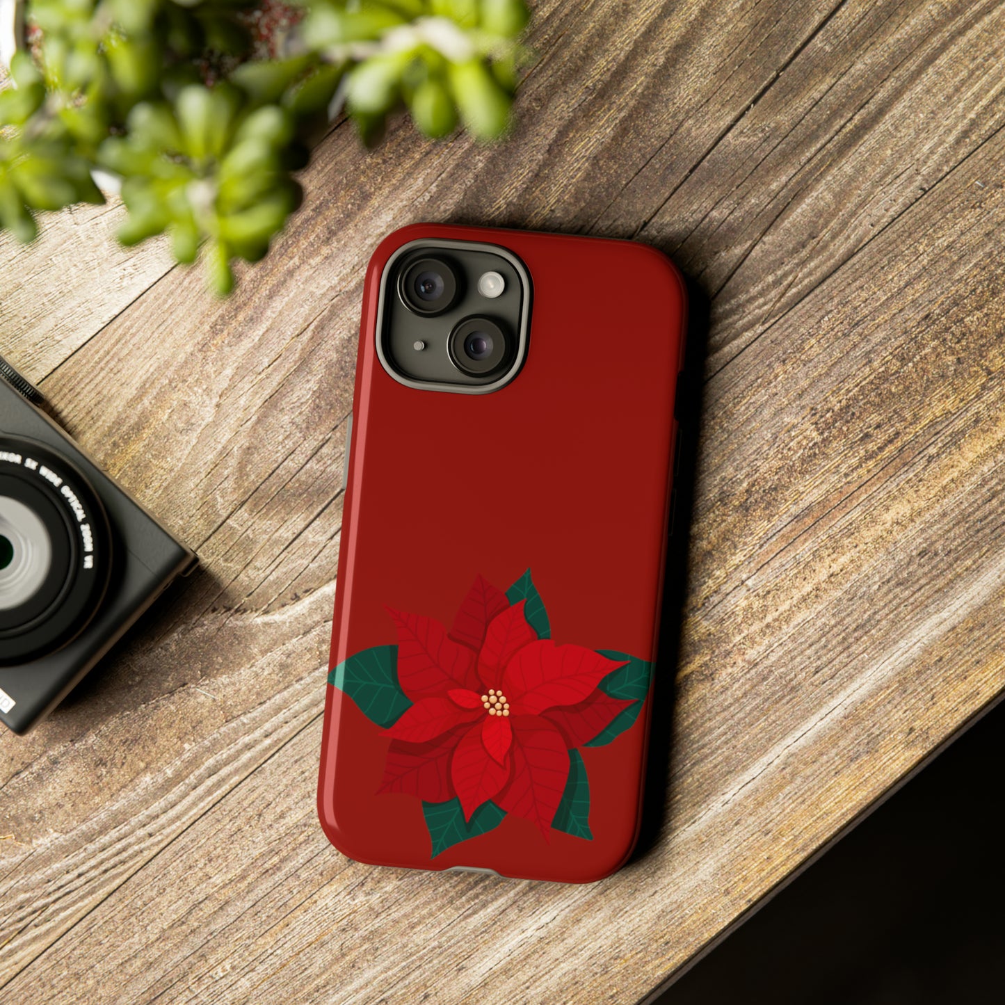 Poinsettia Charm #12-Tough Cases - MahaCase