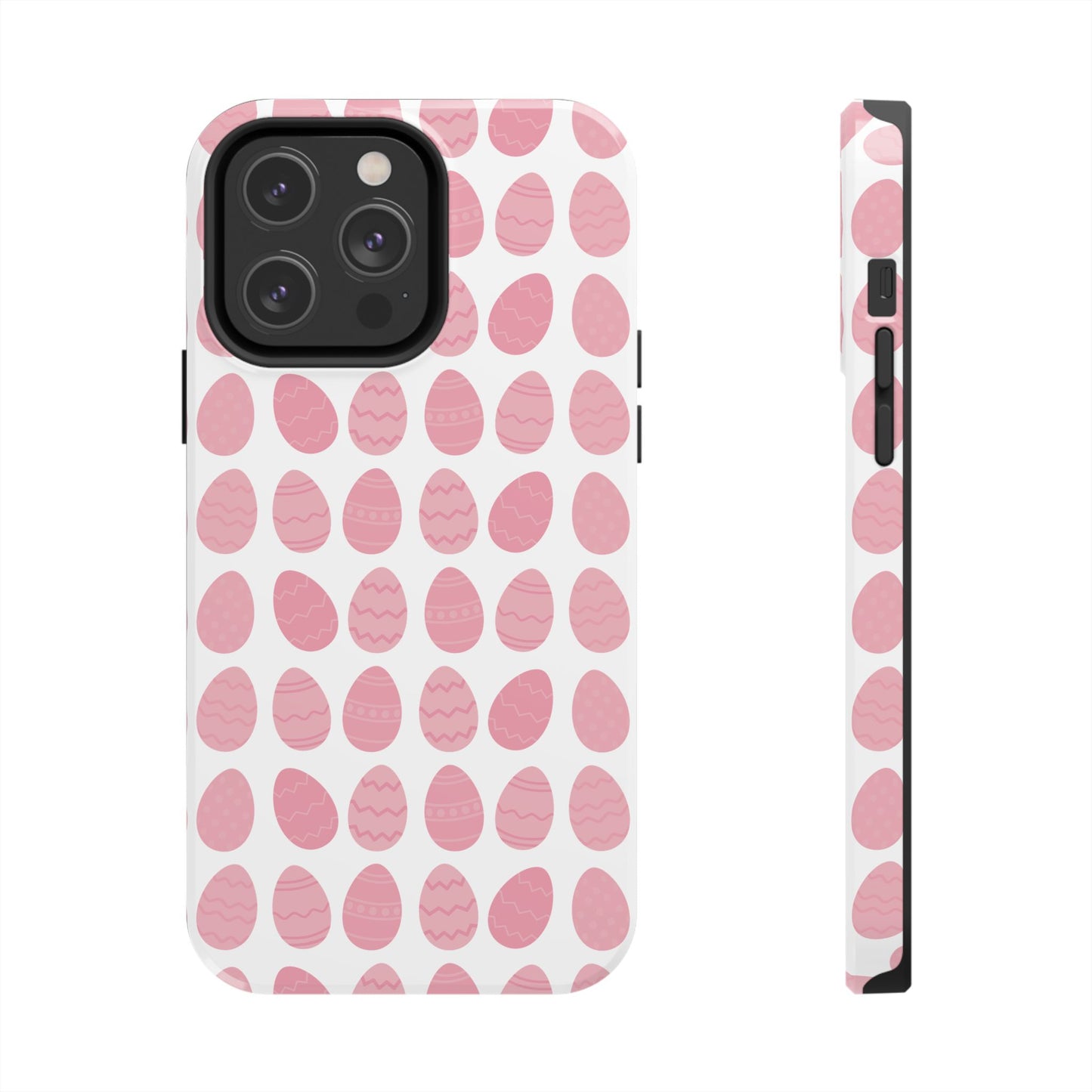 Pink Easter Egg Tough Phone Cases - Durable Protection for Spring Celebrations iPhone Samsung Galaxy - MahaCase