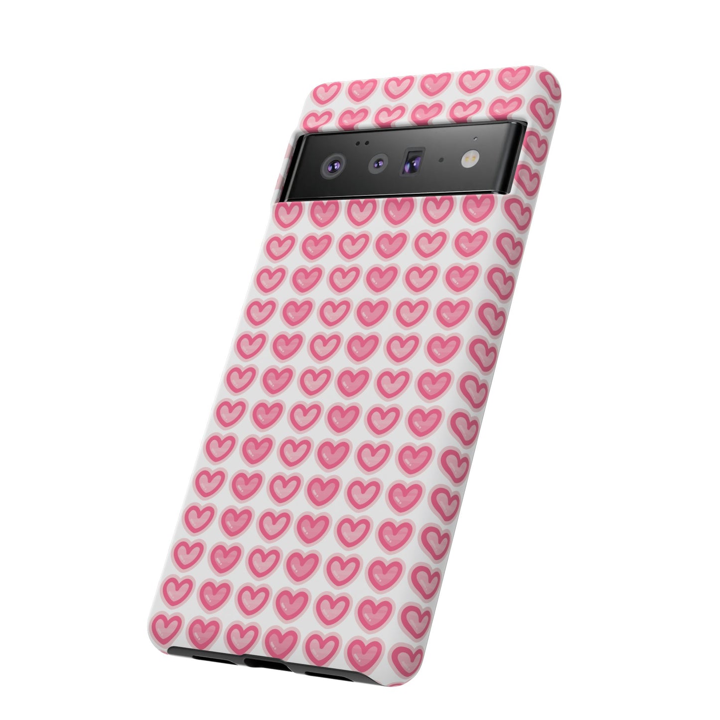 Hearts Pattern - Tough Cases iPhone Samsung Google Pixel - MahaCase