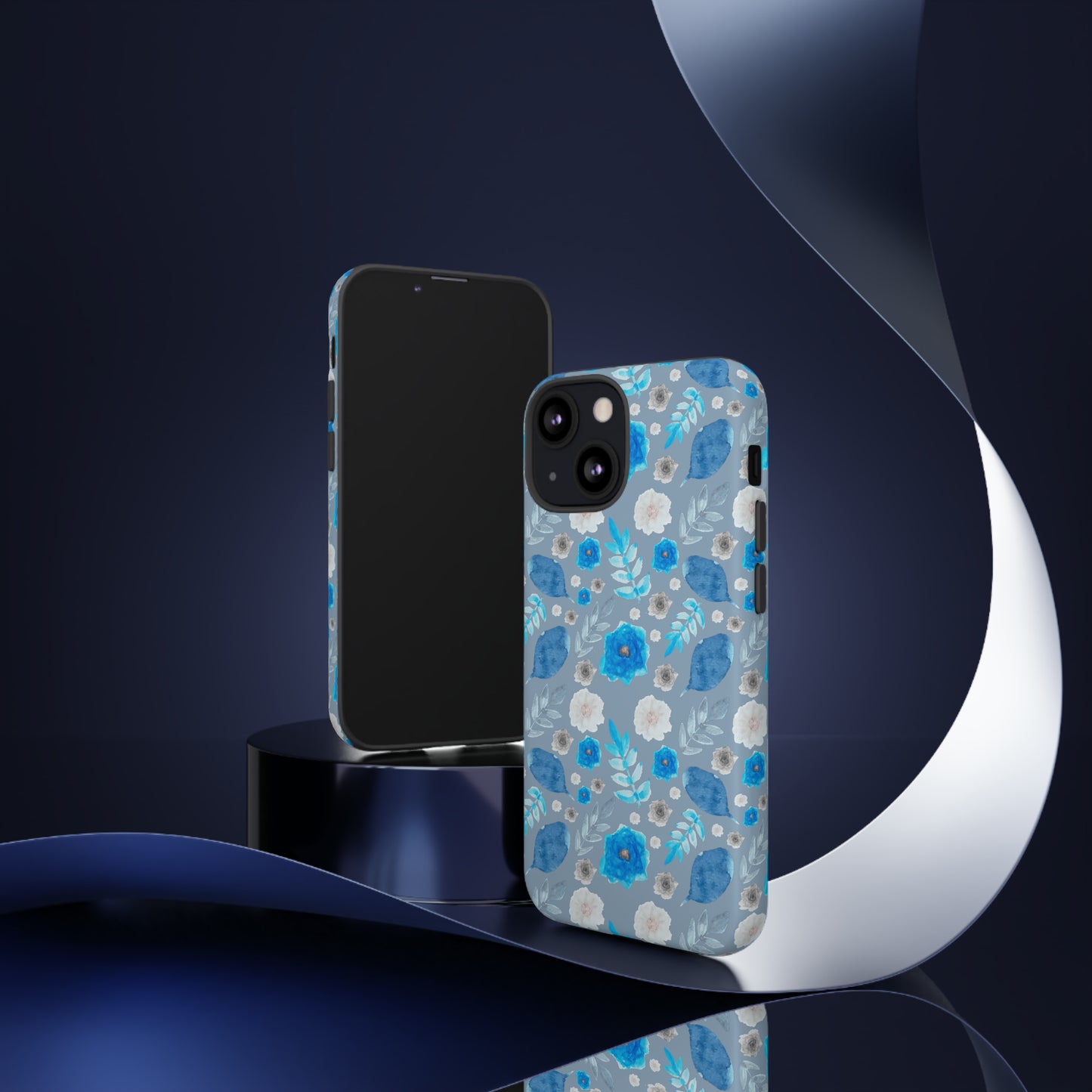 Blue Blooms-Tough Cases - MahaCase