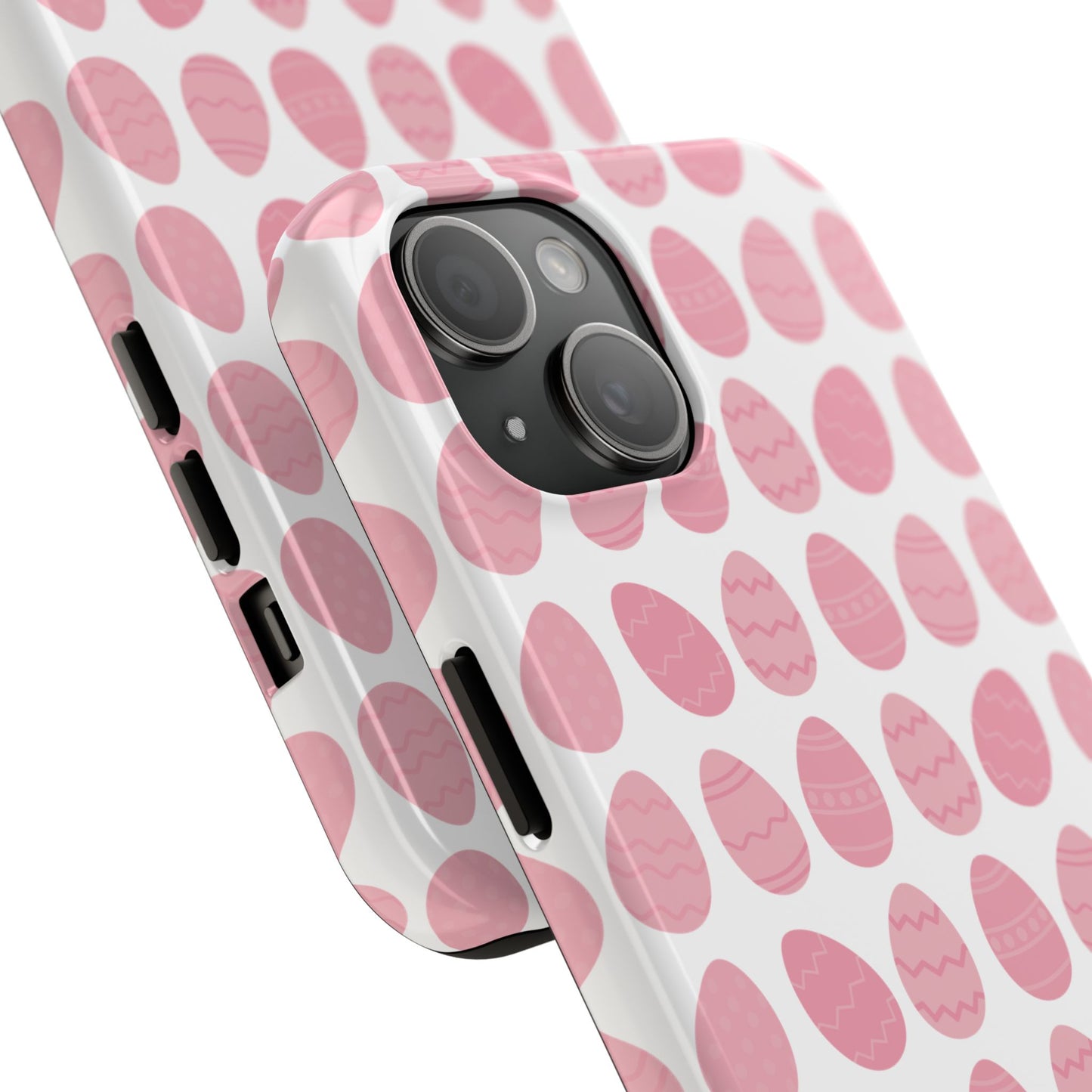 Pink Easter Egg Tough Phone Cases - Durable Protection for Spring Celebrations iPhone Samsung Galaxy - MahaCase