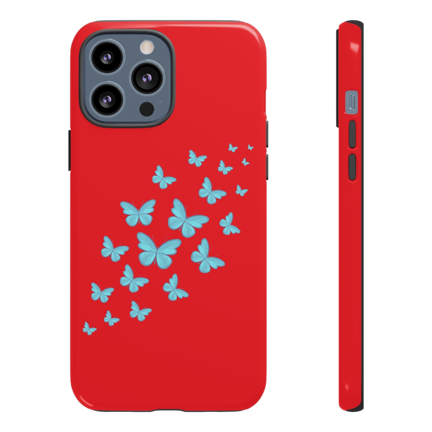 Butterflies in Red - Tough Cases iPhone Samsung Google Pixel - MahaCase