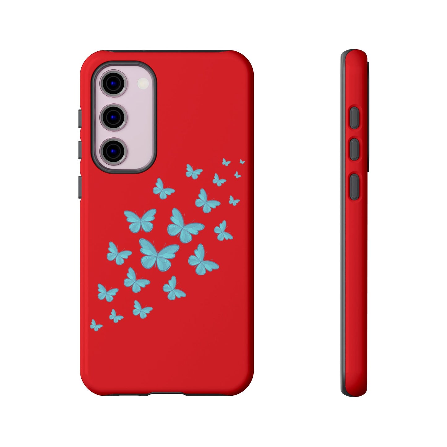 Butterflies in Red - Tough Cases iPhone Samsung Google Pixel - MahaCase