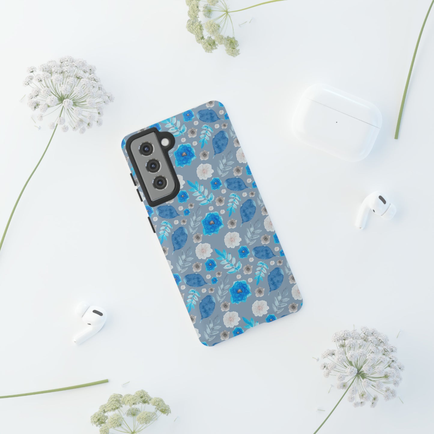 Blue Blooms-Tough Cases - MahaCase