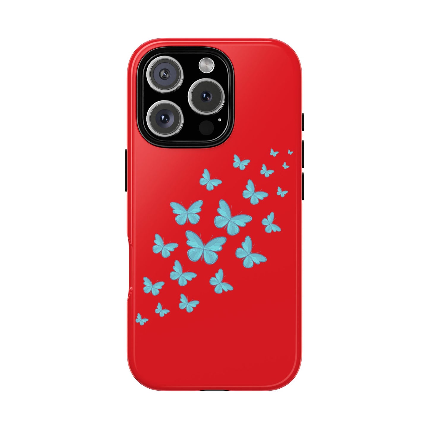 Butterflies in Red - Tough Cases iPhone Samsung Google Pixel - MahaCase