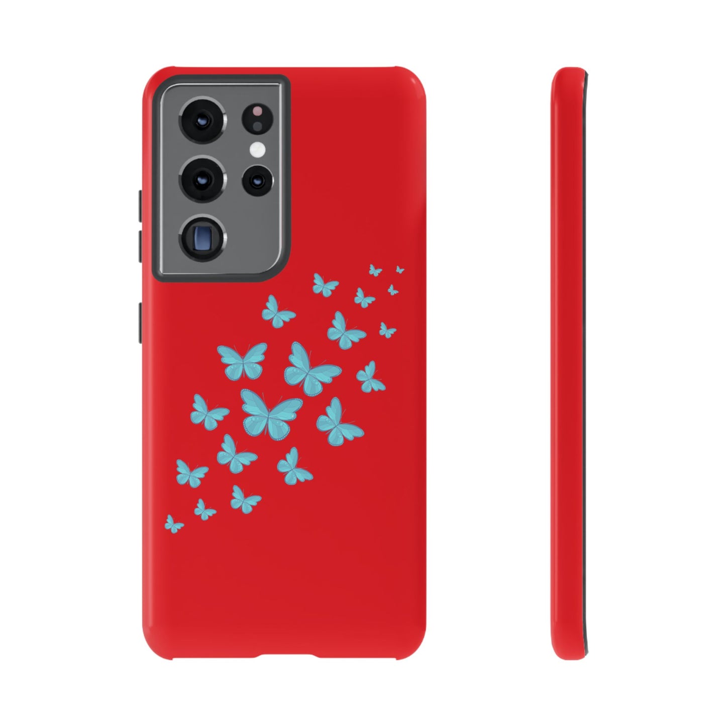 Butterflies in Red - Tough Cases iPhone Samsung Google Pixel - MahaCase