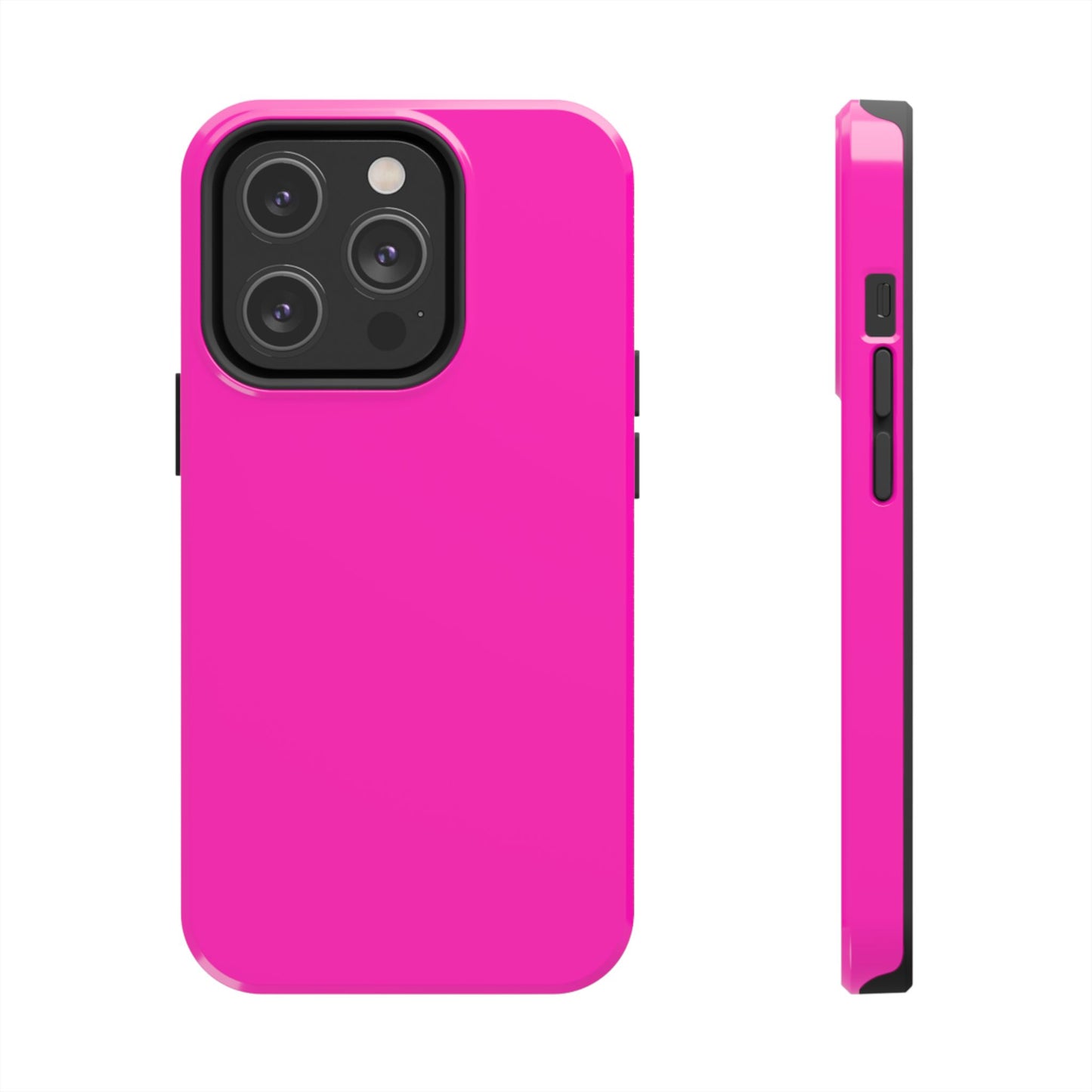 Simple Hot Pink-Tough Phone Cases - MahaCase