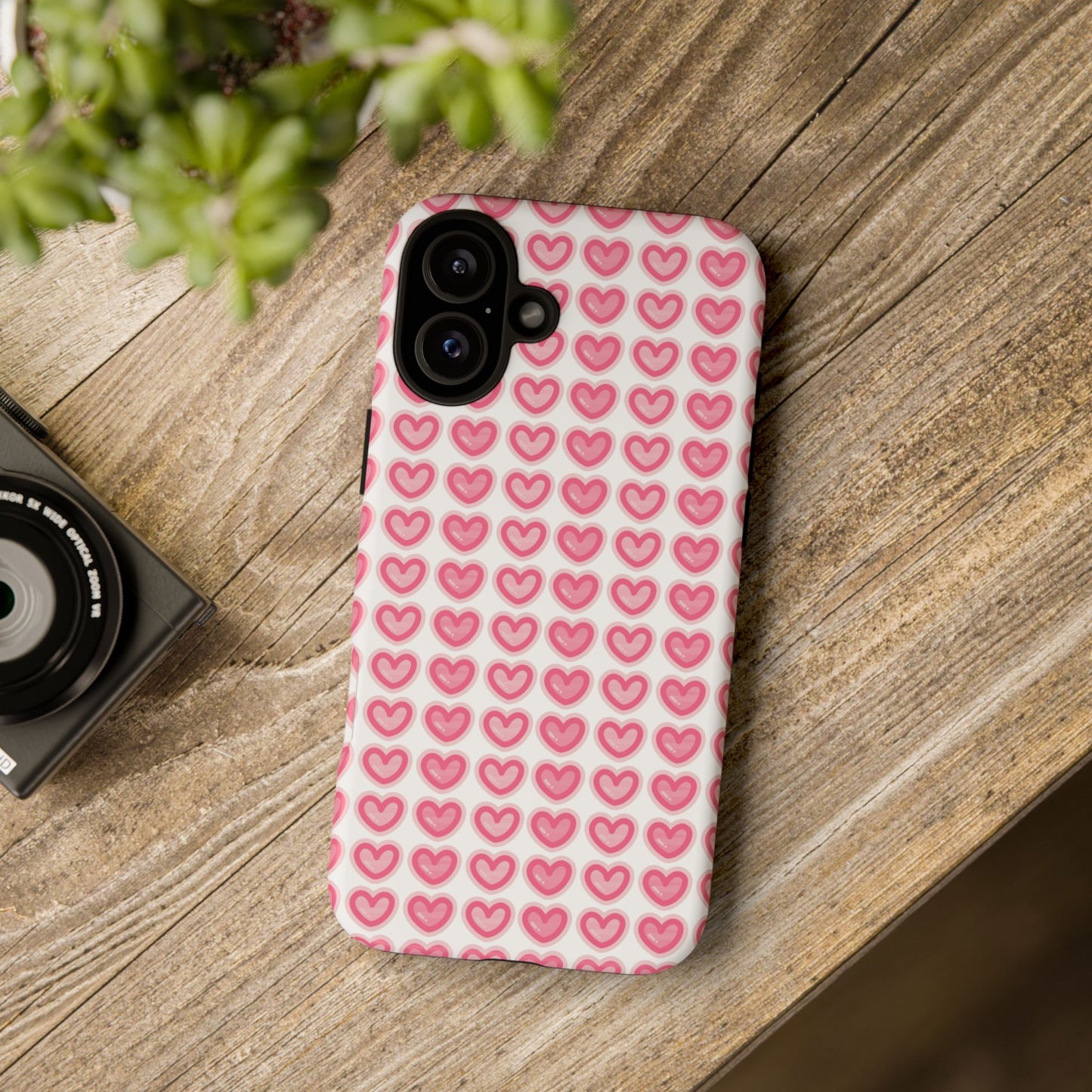 Hearts Pattern - Tough Cases iPhone Samsung Google Pixel - MahaCase