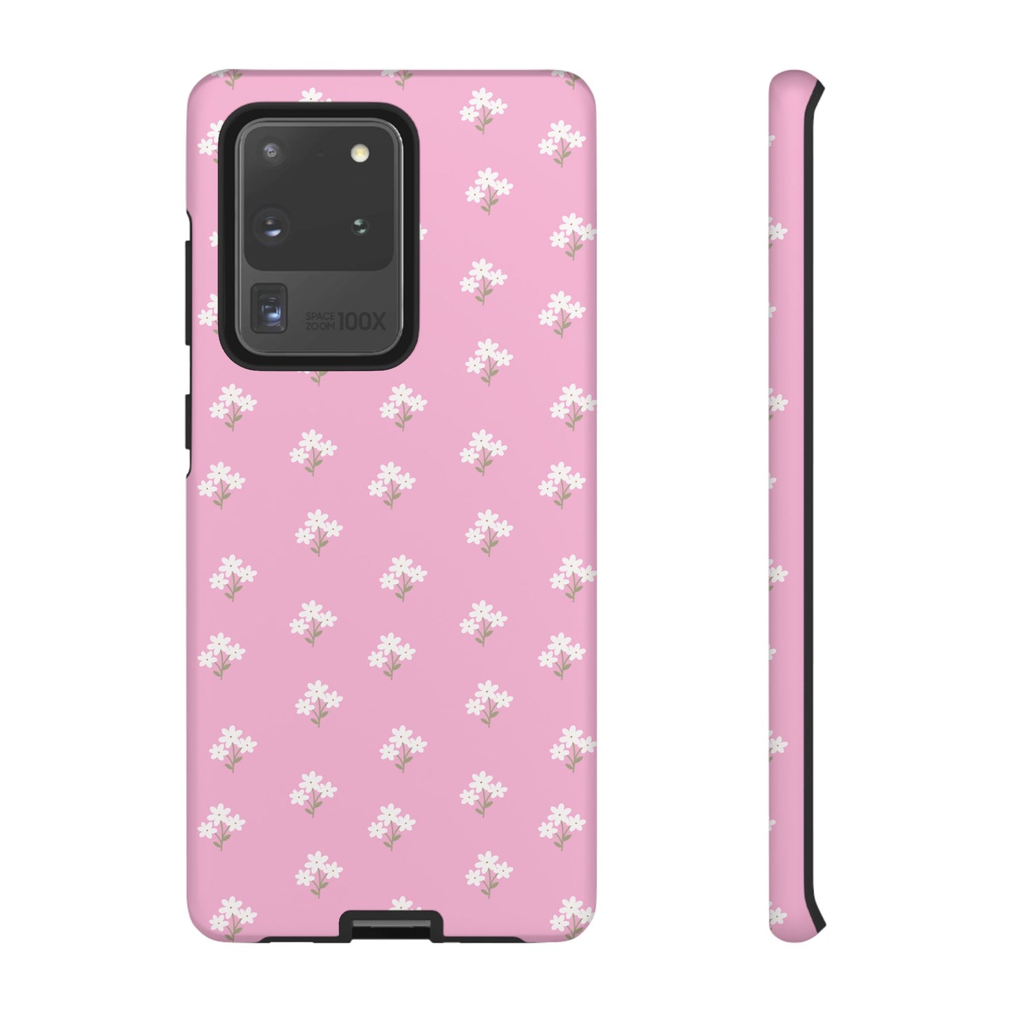 Floral Tough Phone Case - Pink Blossom Design - iPhone Samsung Galaxy Google Pixel - MahaCase