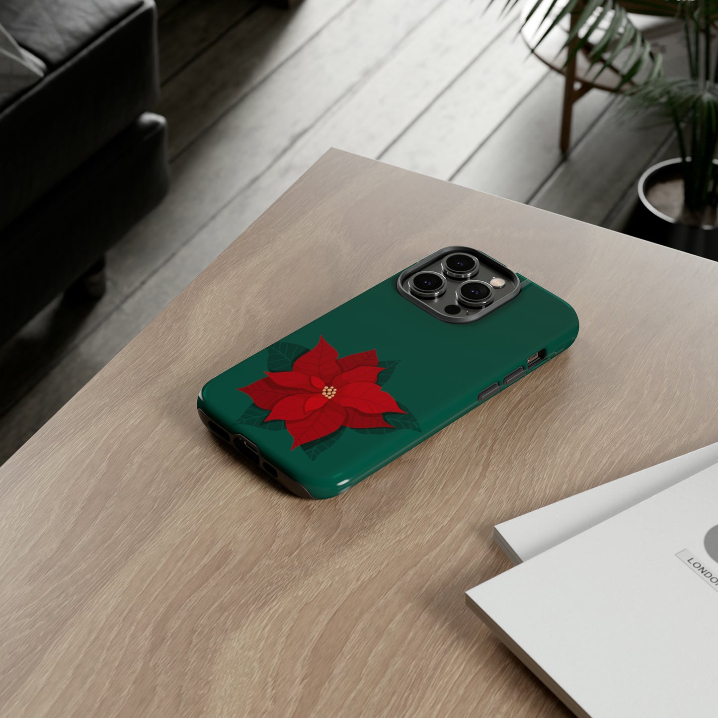 Poinsettia Charm #10-Tough Cases - MahaCase
