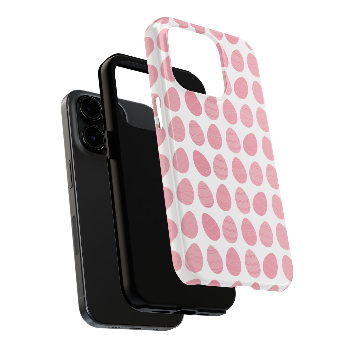 Pink Easter Egg Tough Phone Cases - Durable Protection for Spring Celebrations iPhone Samsung Galaxy - MahaCase
