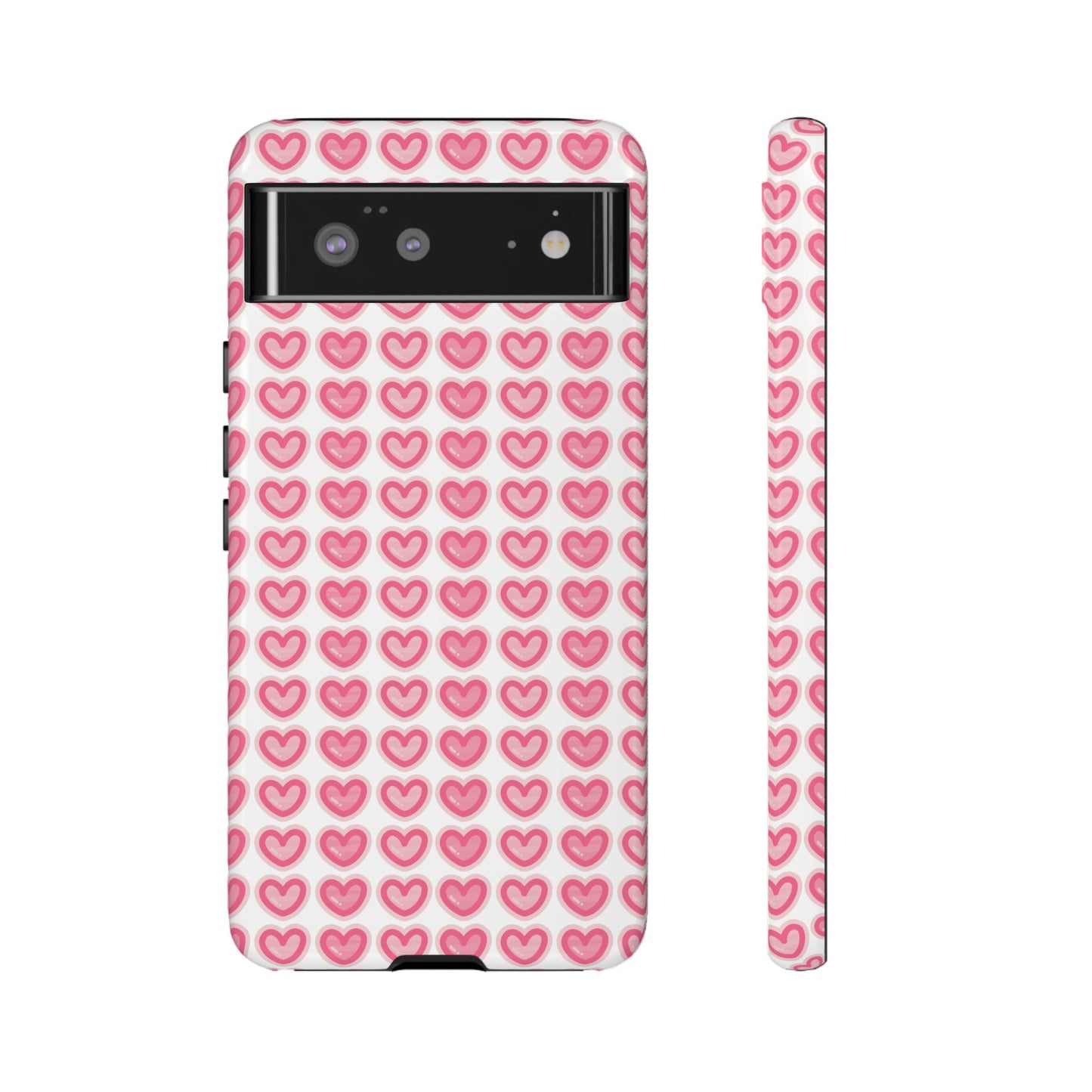 Hearts Pattern - Tough Cases iPhone Samsung Google Pixel - MahaCase