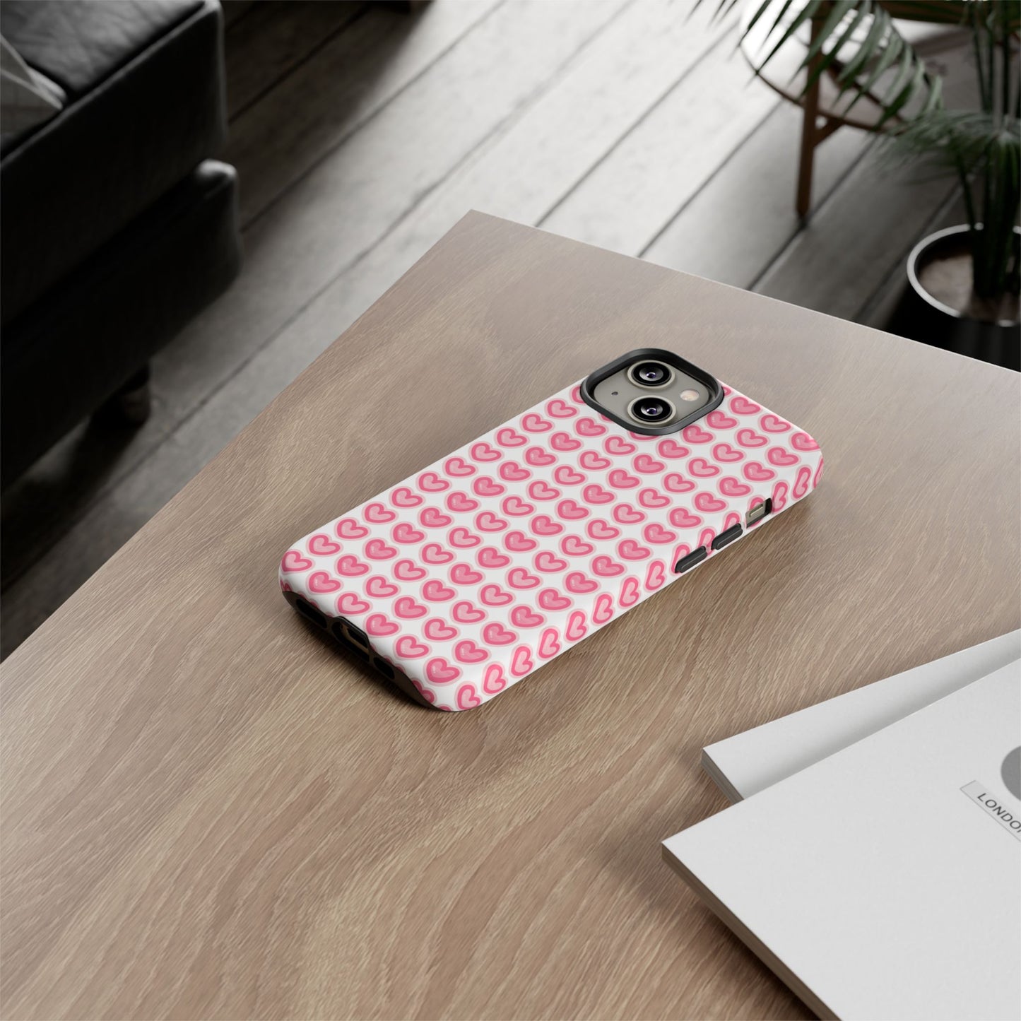 Hearts Pattern - Tough Cases iPhone Samsung Google Pixel - MahaCase