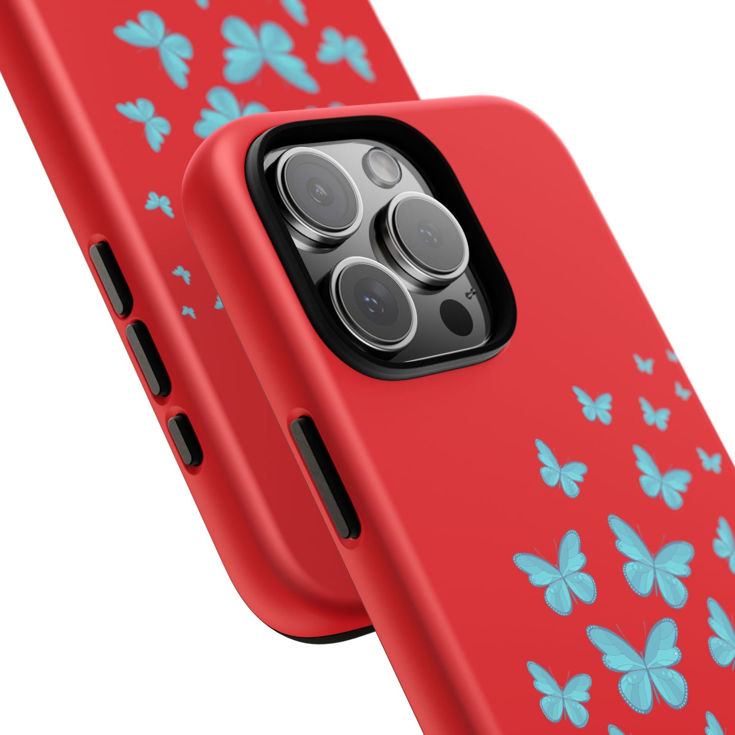 Butterflies in Red - Tough Cases iPhone Samsung Google Pixel - MahaCase
