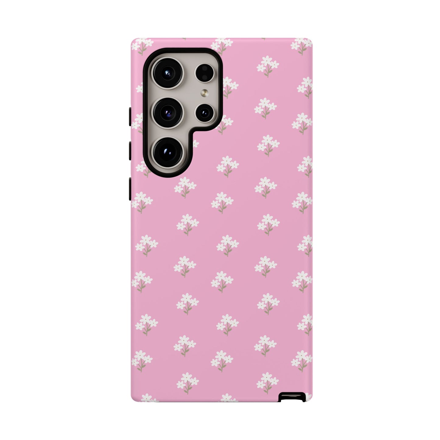 Floral Tough Phone Case - Pink Blossom Design - iPhone Samsung Galaxy Google Pixel - MahaCase