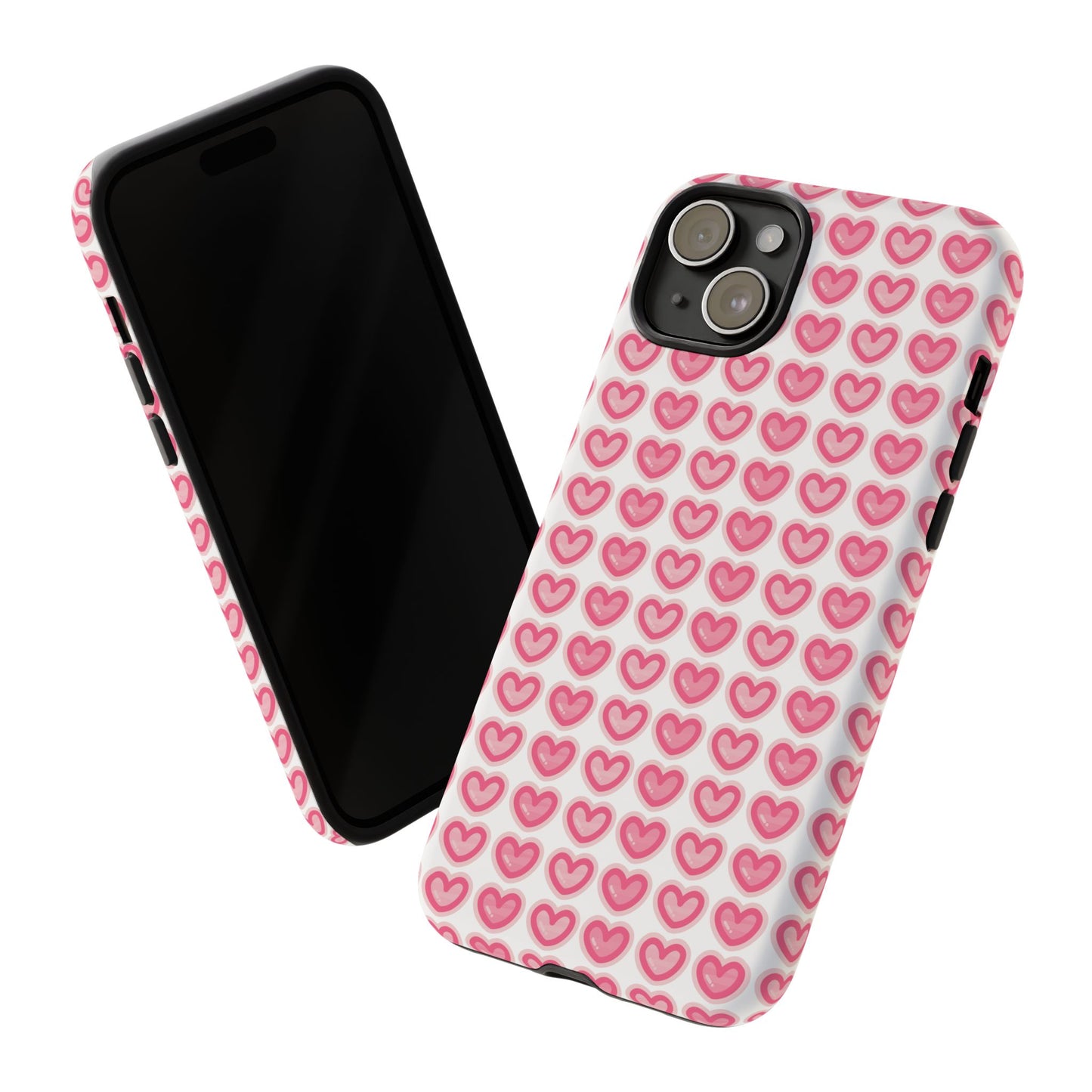 Hearts Pattern - Tough Cases iPhone Samsung Google Pixel - MahaCase