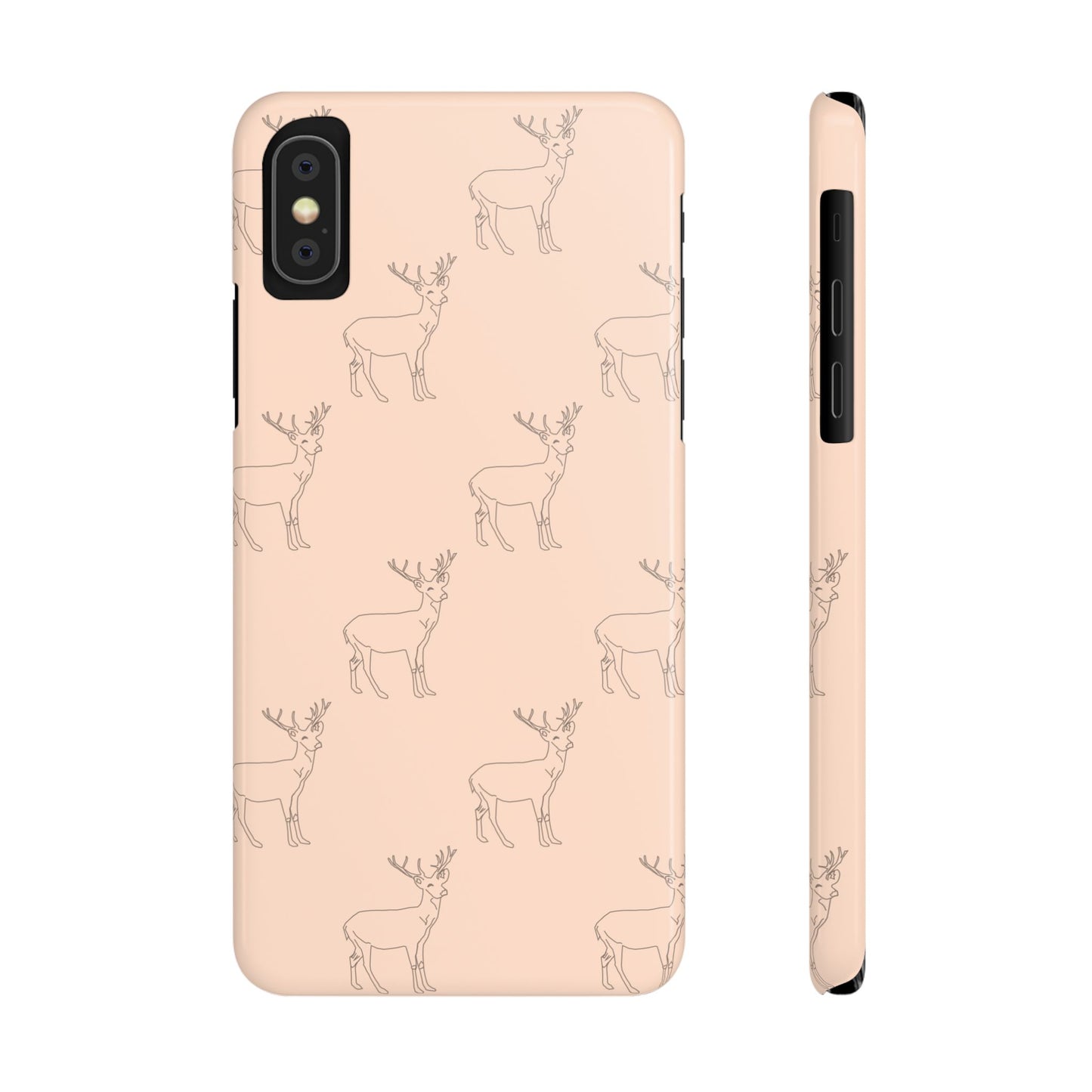 Deer Pattern #03-Slim iPhone Cases - MahaCase
