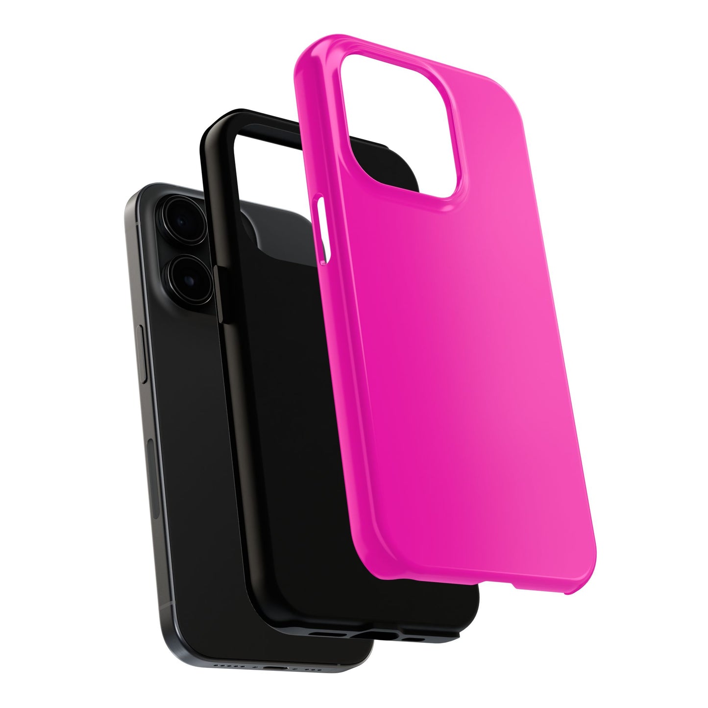 Simple Hot Pink-Tough Phone Cases - MahaCase