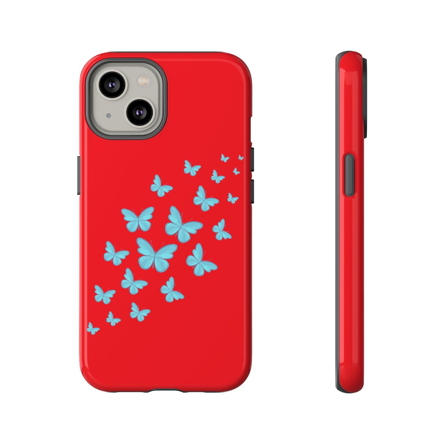 Butterflies in Red - Tough Cases iPhone Samsung Google Pixel - MahaCase