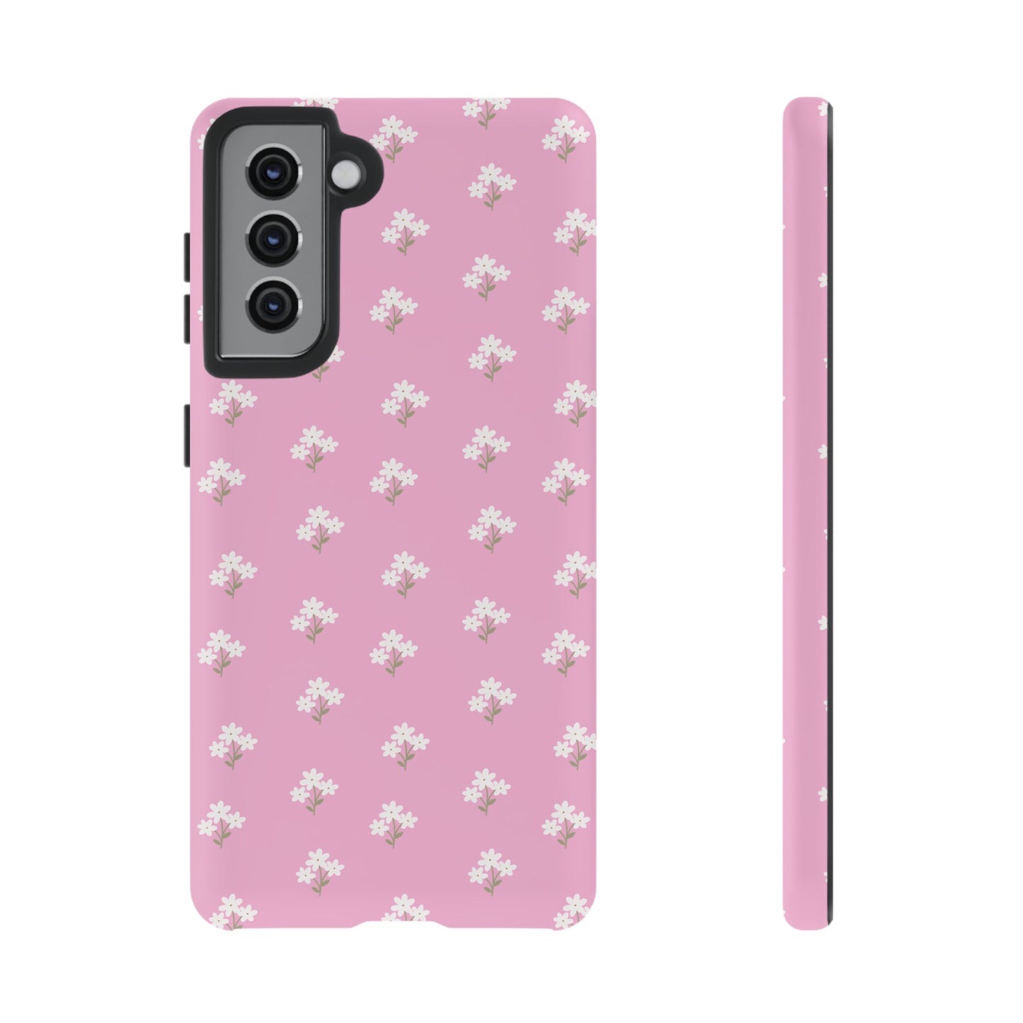 Floral Tough Phone Case - Pink Blossom Design - iPhone Samsung Galaxy Google Pixel - MahaCase