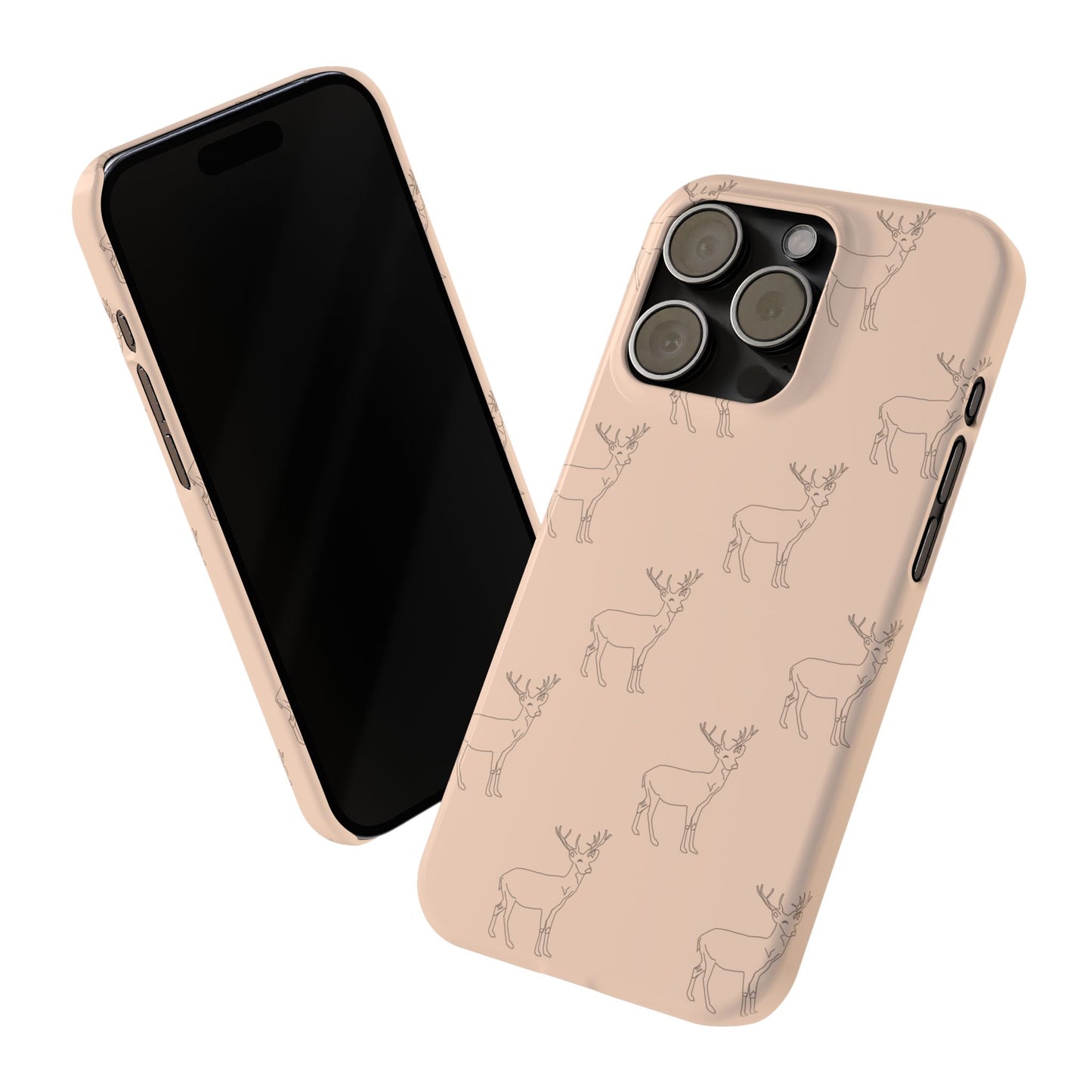 Deer Pattern #03-Slim iPhone Cases - MahaCase