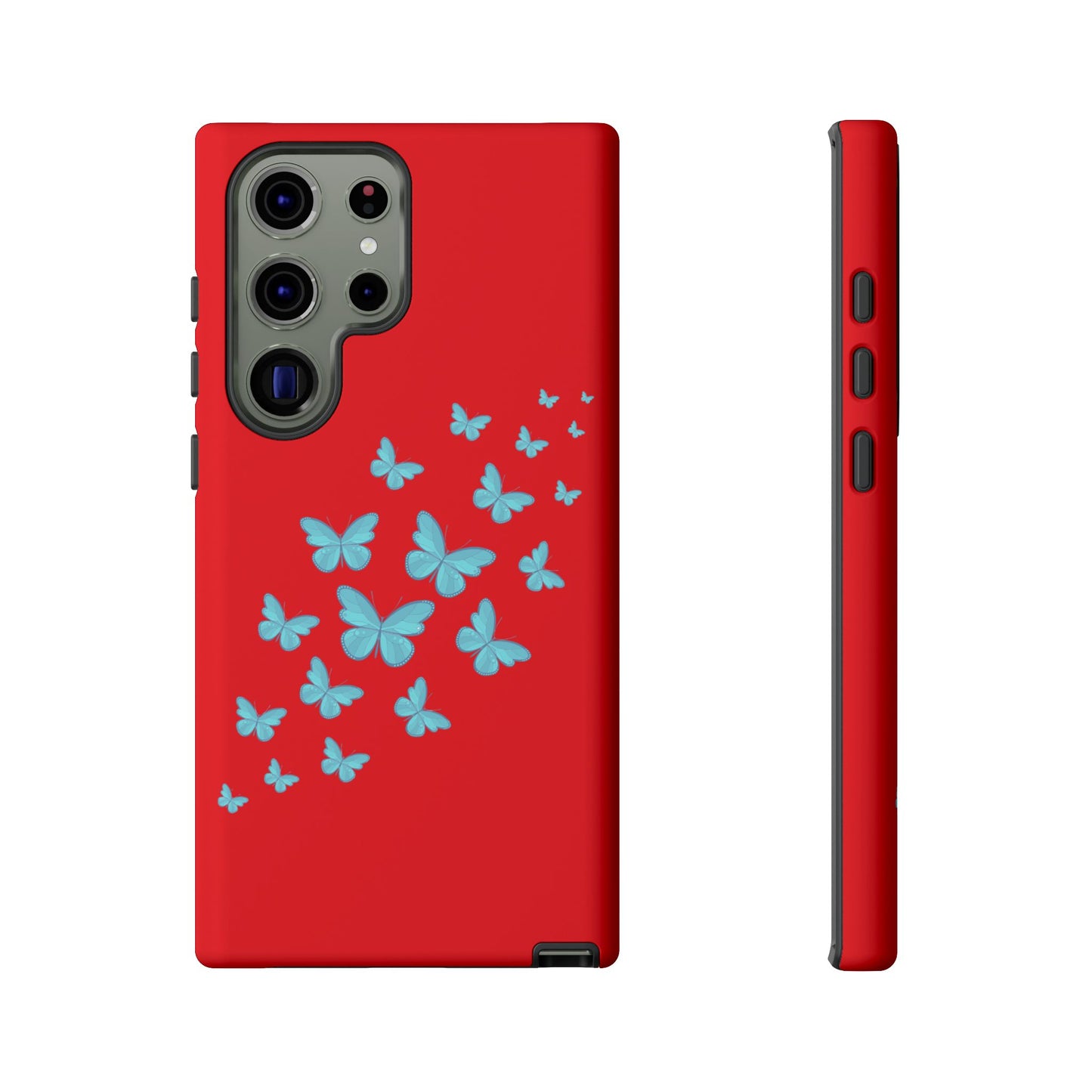 Butterflies in Red - Tough Cases iPhone Samsung Google Pixel - MahaCase