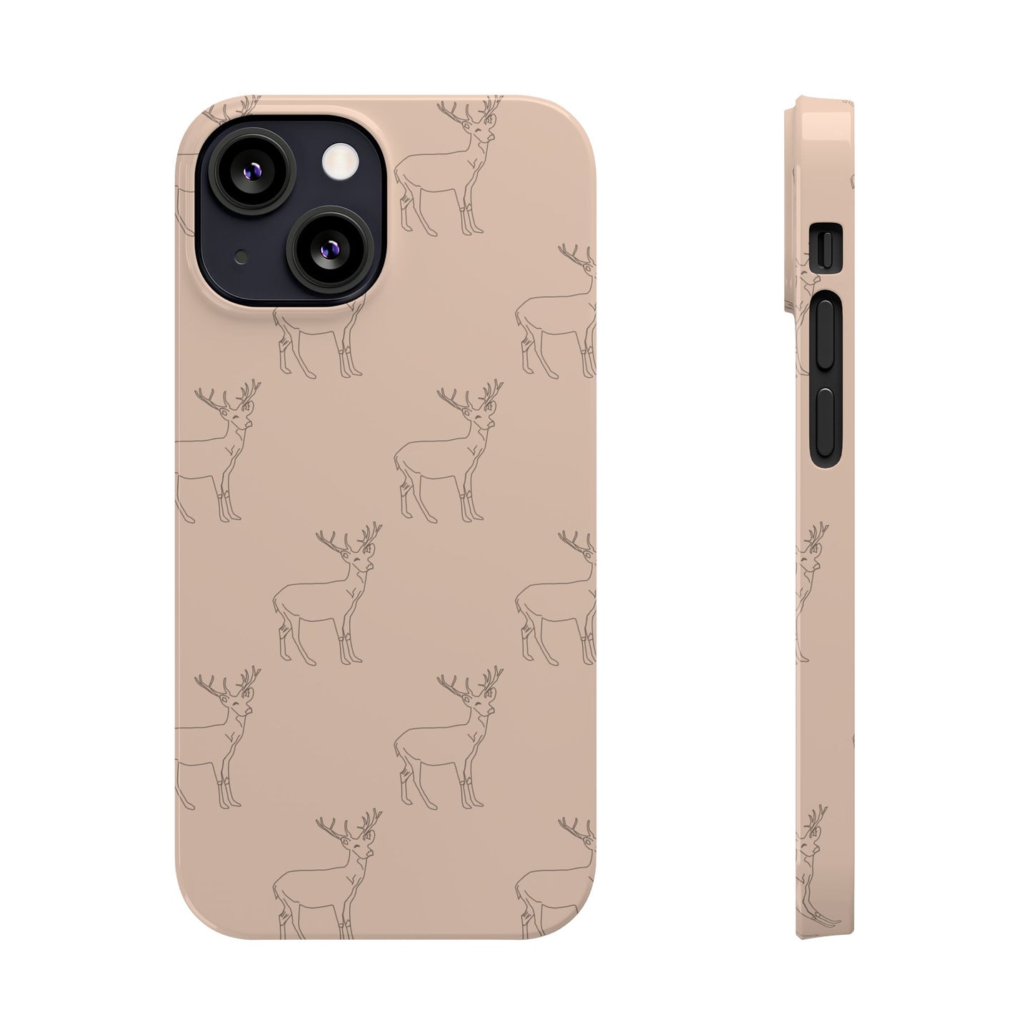 Deer Pattern #03-Slim iPhone Cases - MahaCase