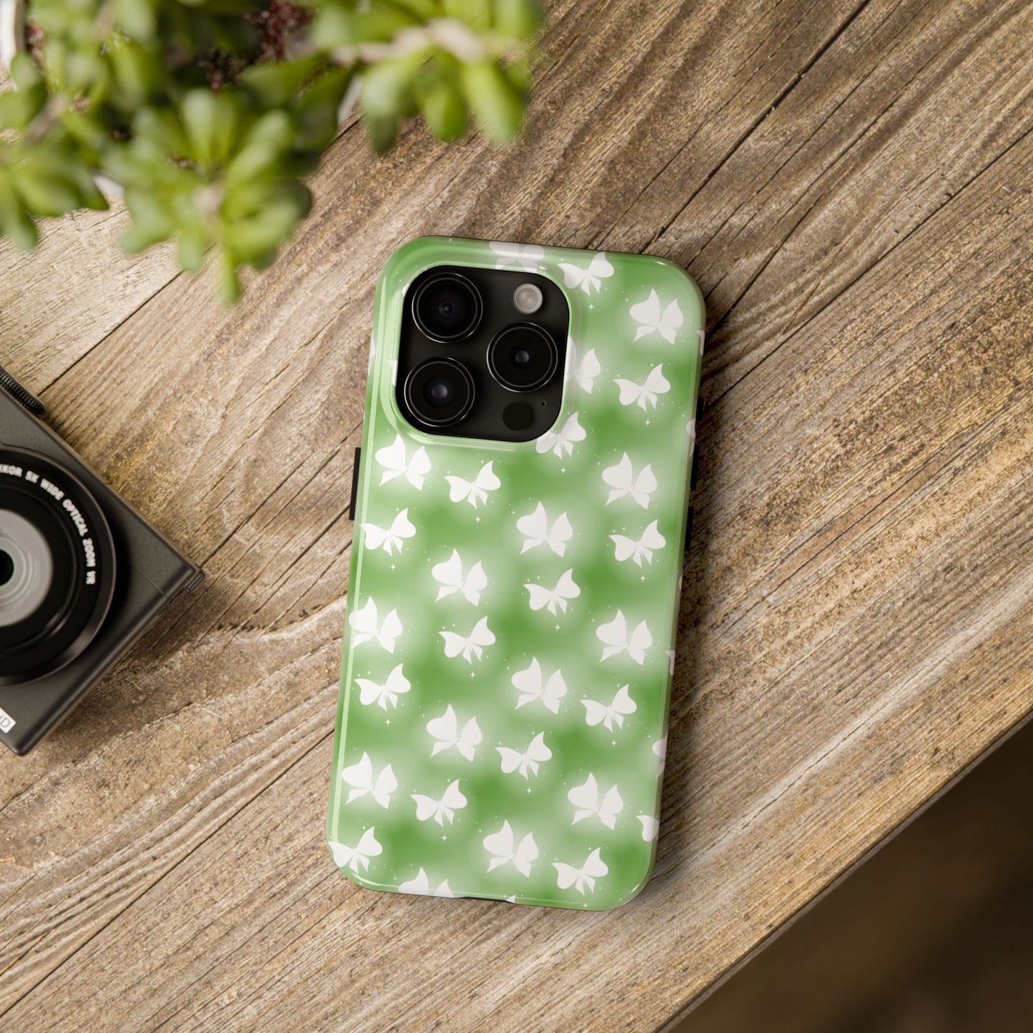 Nature-Inspired Tough Phone Case with Butterfly Design iPhone Samsung Galaxy - MahaCase