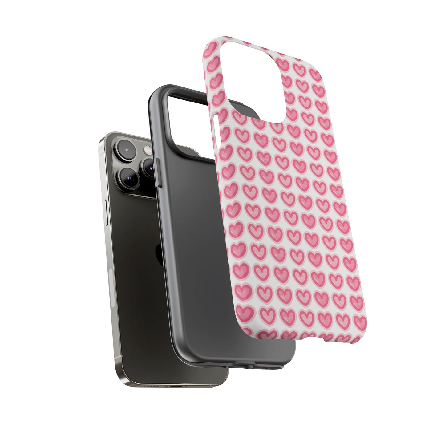 Hearts Pattern - Tough Cases iPhone Samsung Google Pixel - MahaCase