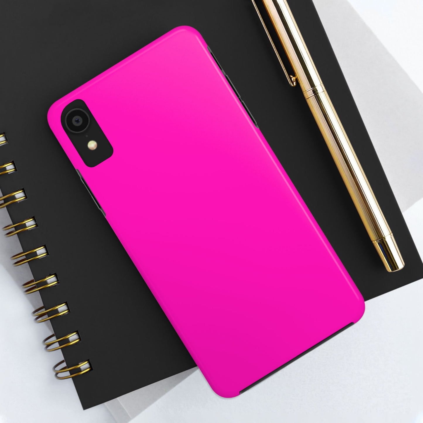 Simple Hot Pink-Tough Phone Cases - MahaCase