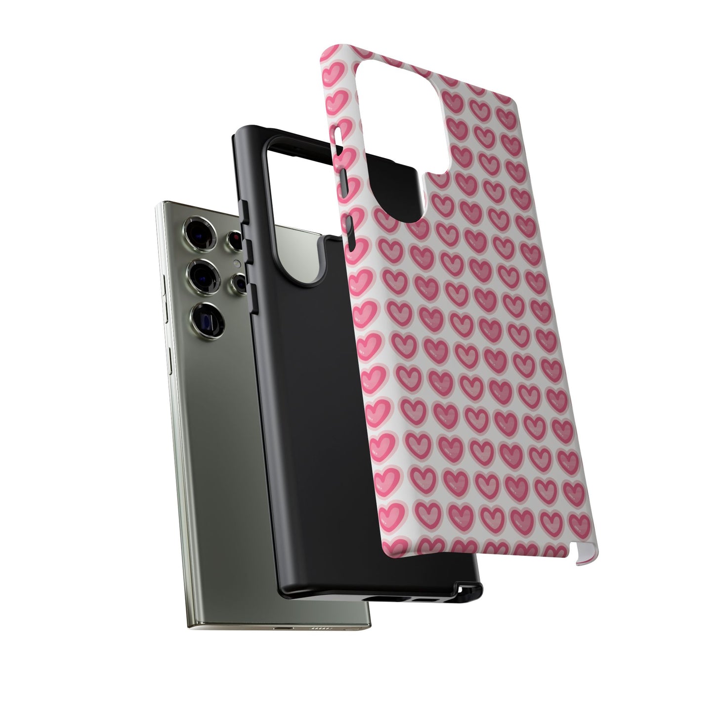 Hearts Pattern - Tough Cases iPhone Samsung Google Pixel - MahaCase