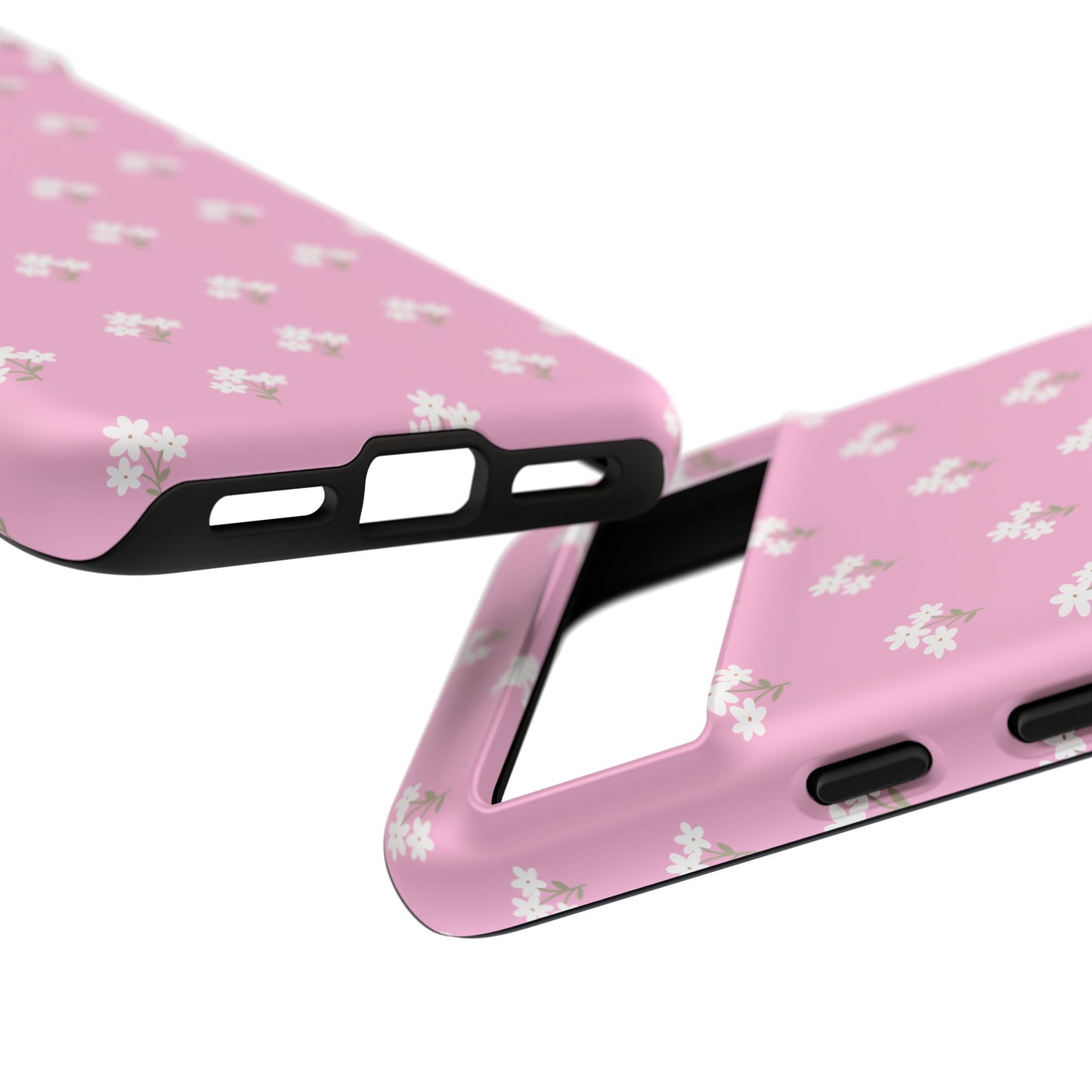Floral Tough Phone Case - Pink Blossom Design - iPhone Samsung Galaxy Google Pixel - MahaCase