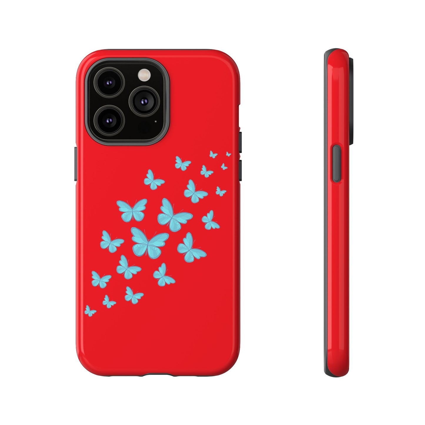 Butterflies in Red - Tough Cases iPhone Samsung Google Pixel - MahaCase