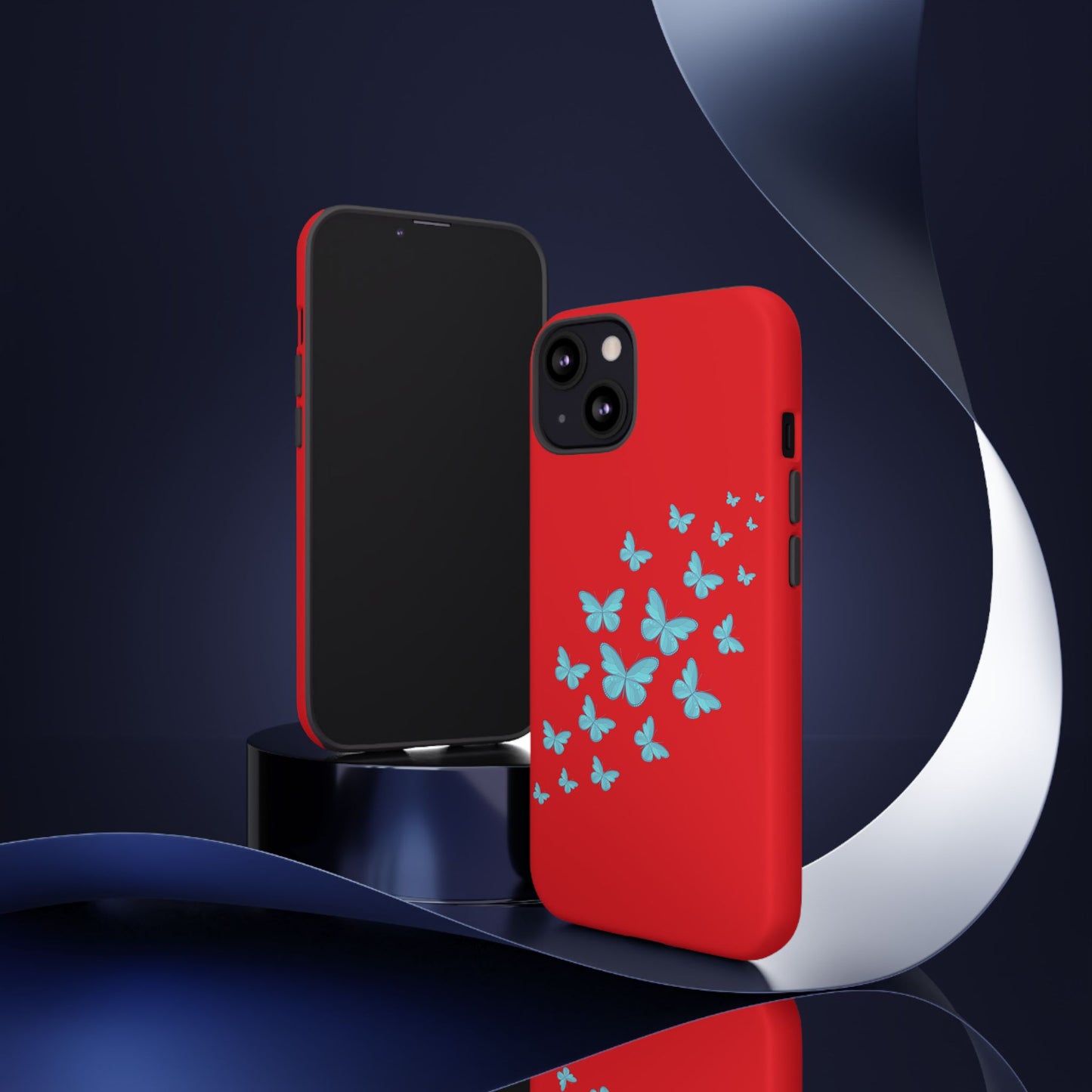 Butterflies in Red - Tough Cases iPhone Samsung Google Pixel - MahaCase