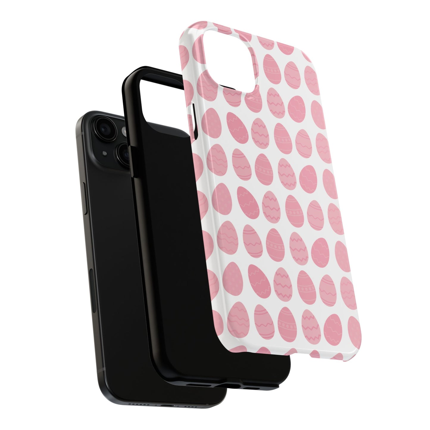Pink Easter Egg Tough Phone Cases - Durable Protection for Spring Celebrations iPhone Samsung Galaxy - MahaCase