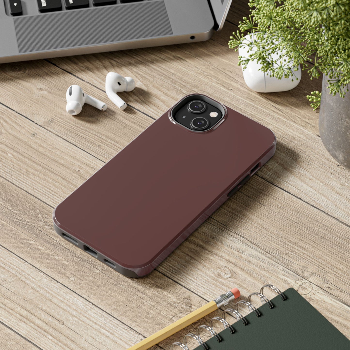 Phone Case - Garnet Color Fall 2025 Trending Color, Sturdy Phone Cases, Durable Cell Phone Covers, Trendy Gadget Protection, Unique Phone Accessories- iPhone, Samsung