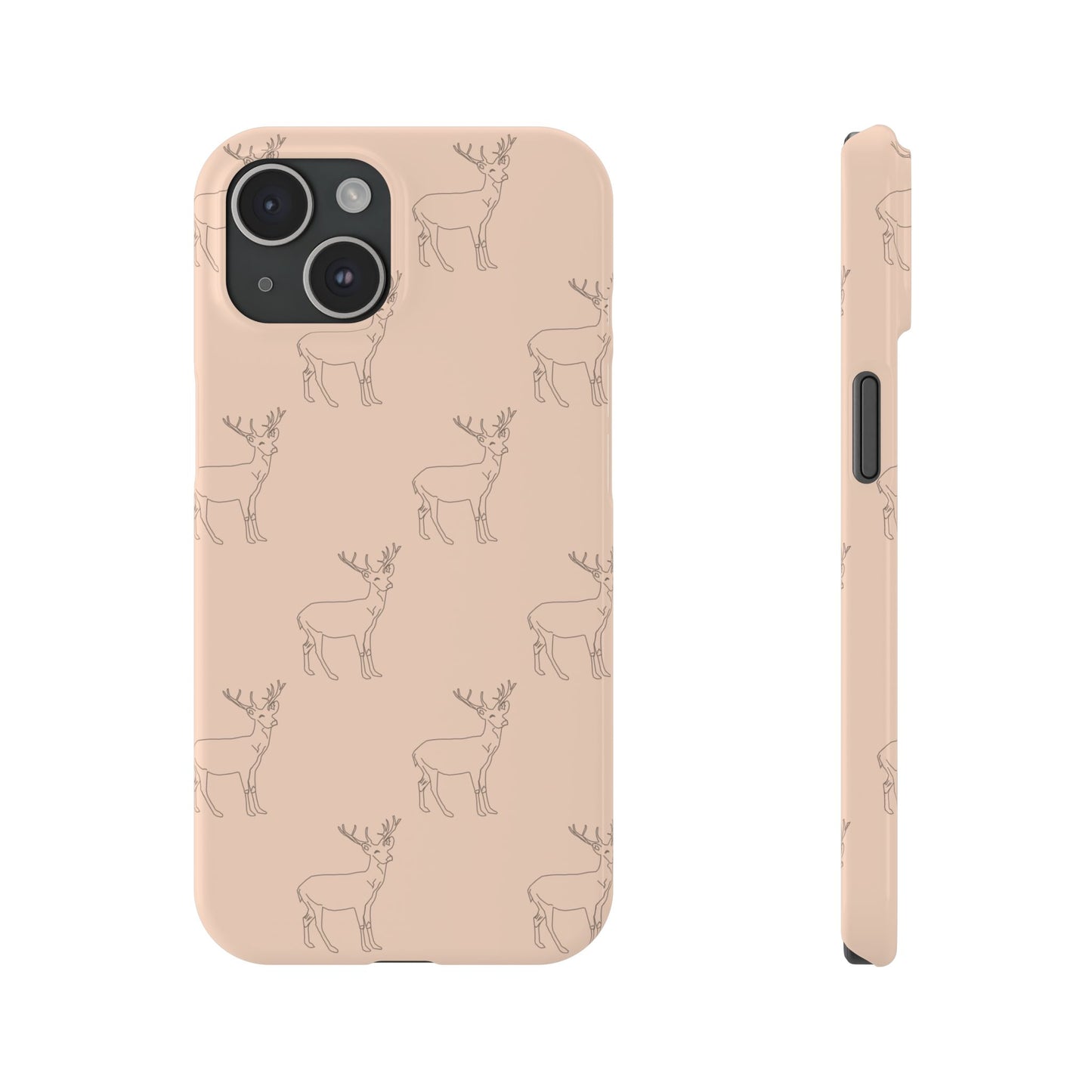 Deer Pattern #03-Slim iPhone Cases - MahaCase