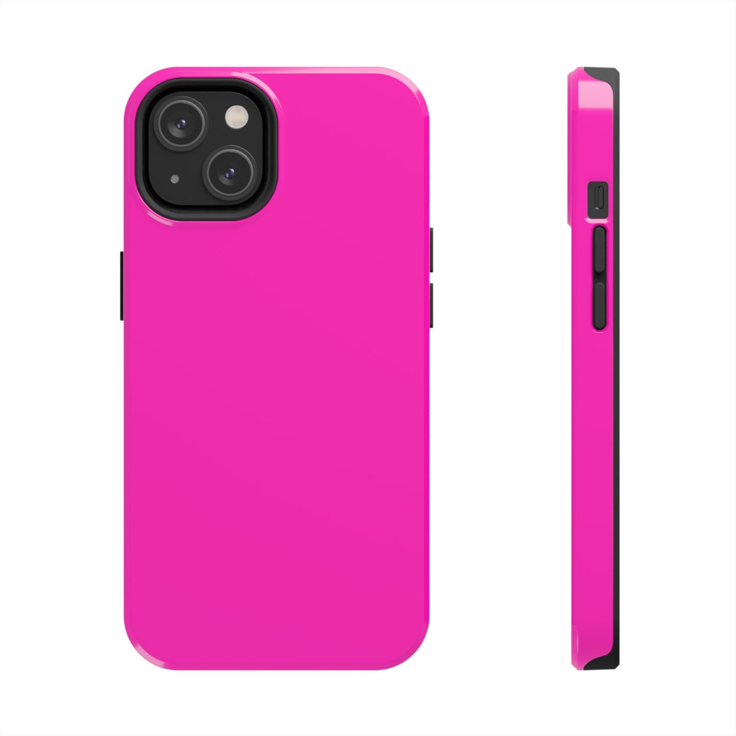Simple Hot Pink-Tough Phone Cases - MahaCase