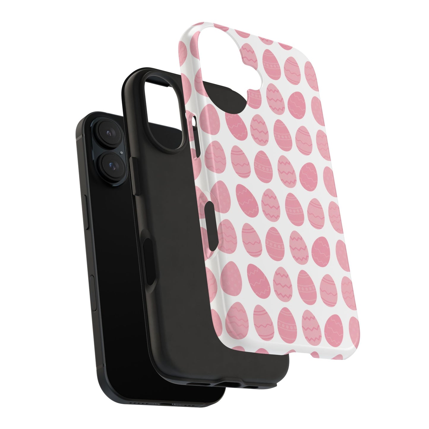 Pink Easter Egg Tough Phone Cases - Durable Protection for Spring Celebrations iPhone Samsung Galaxy - MahaCase