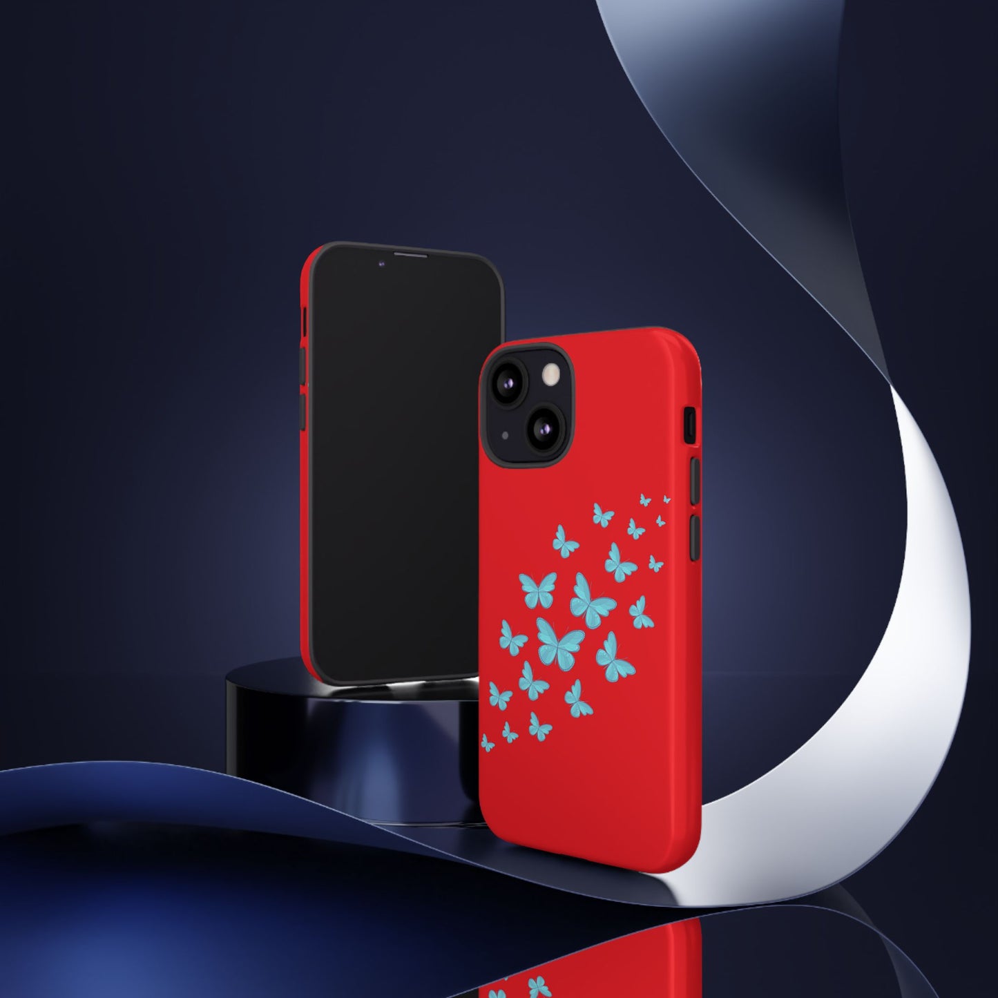 Butterflies in Red - Tough Cases iPhone Samsung Google Pixel - MahaCase