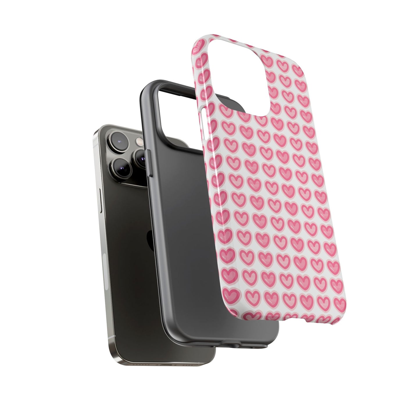 Hearts Pattern - Tough Cases iPhone Samsung Google Pixel - MahaCase