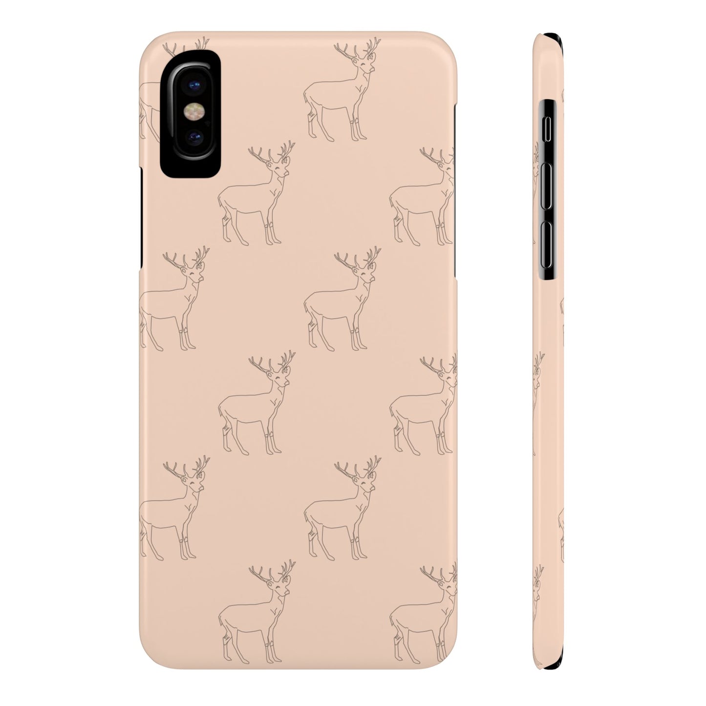 Deer Pattern #03-Slim iPhone Cases - MahaCase