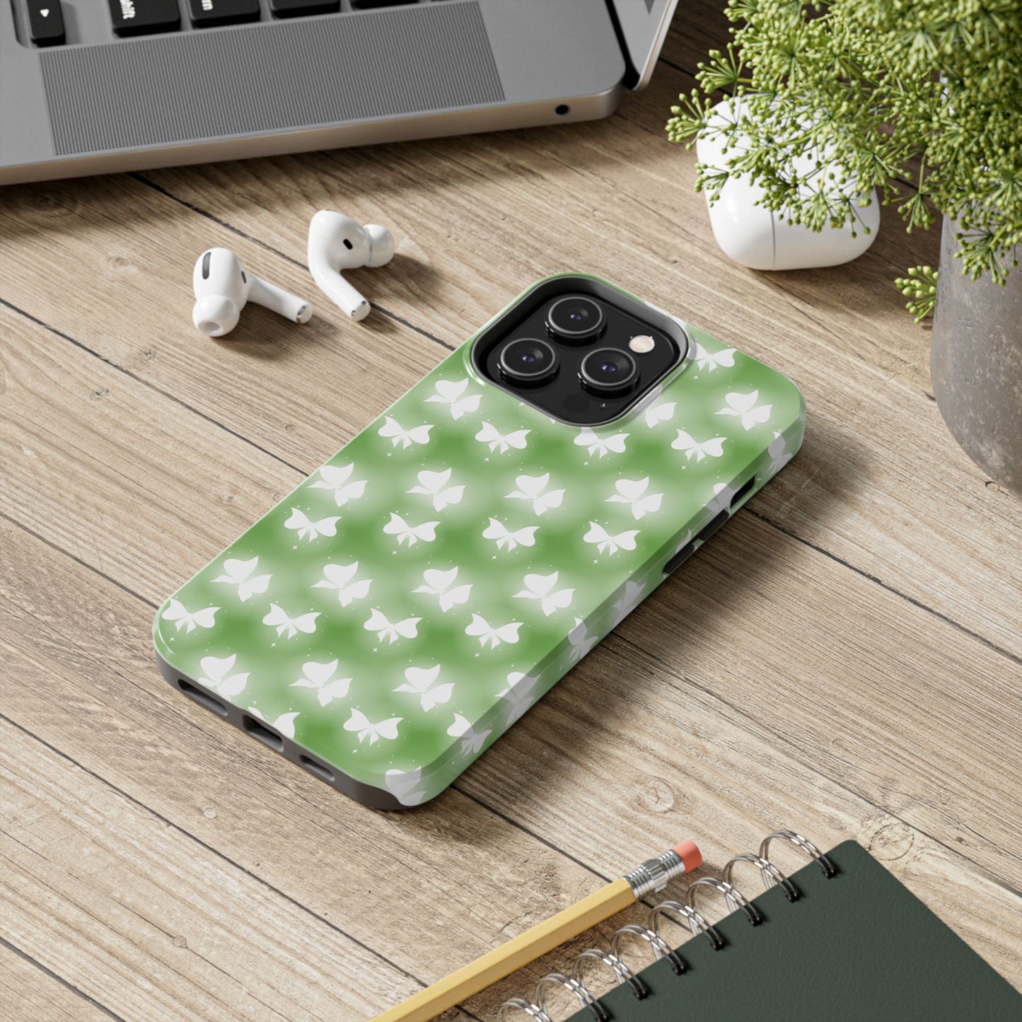 Nature-Inspired Tough Phone Case with Butterfly Design iPhone Samsung Galaxy - MahaCase