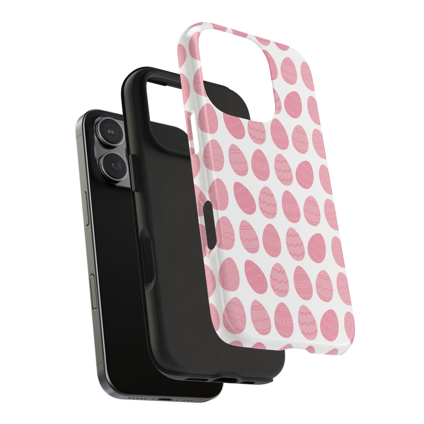 Pink Easter Egg Tough Phone Cases - Durable Protection for Spring Celebrations iPhone Samsung Galaxy - MahaCase