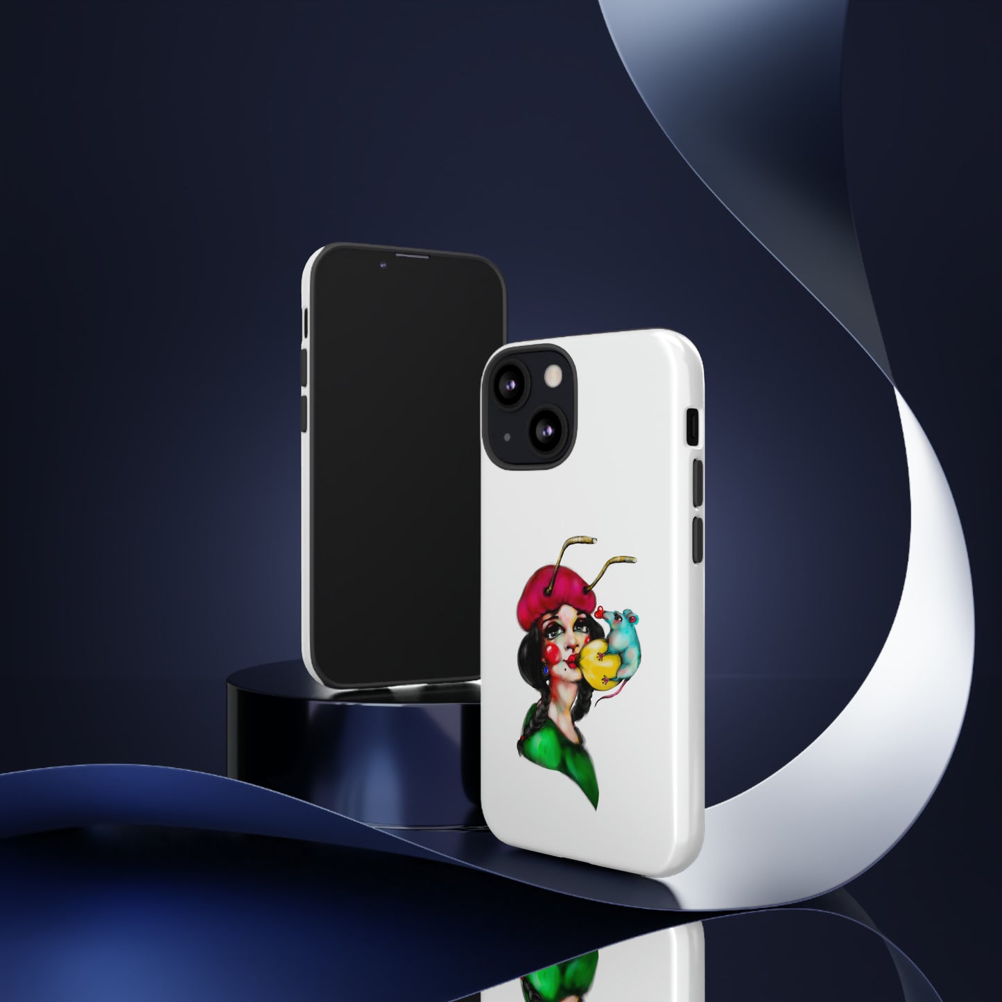 Design #211 White BKG-Tough Cases - MahaCase