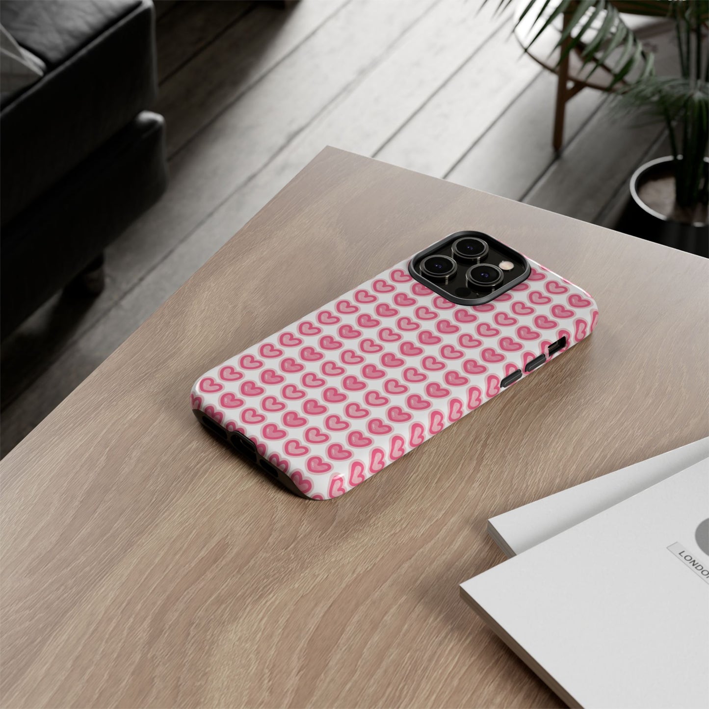 Hearts Pattern - Tough Cases iPhone Samsung Google Pixel - MahaCase
