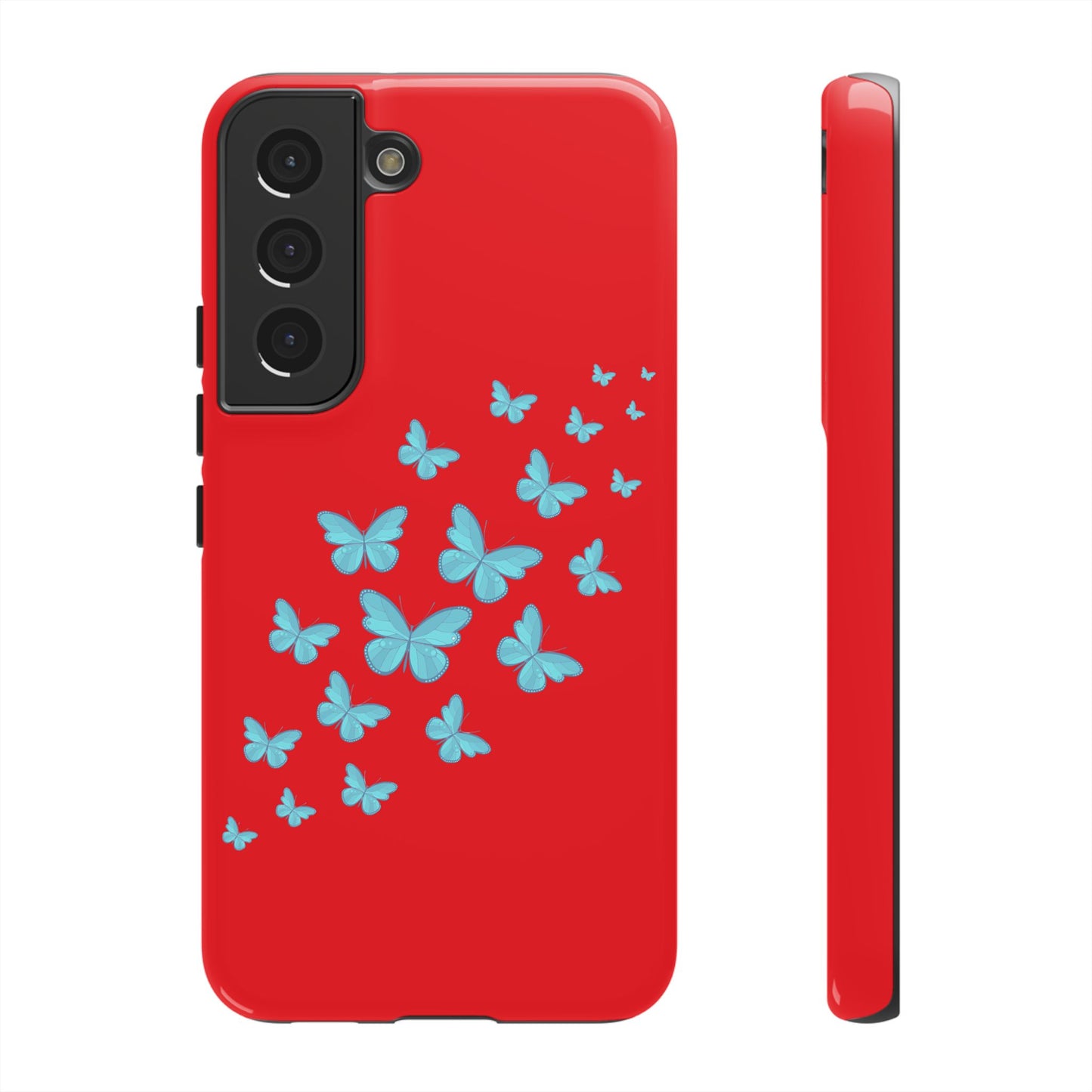 Butterflies in Red - Tough Cases iPhone Samsung Google Pixel - MahaCase